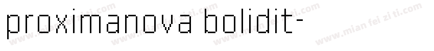 proximanova bolidit字体转换